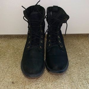 Timberland womens open weave 6 boot black nubuck